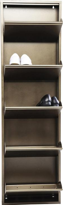 Image du produit Kare Design Meuble à chaussures Caruso 5 bronze (50 x 14 x 170 cm)