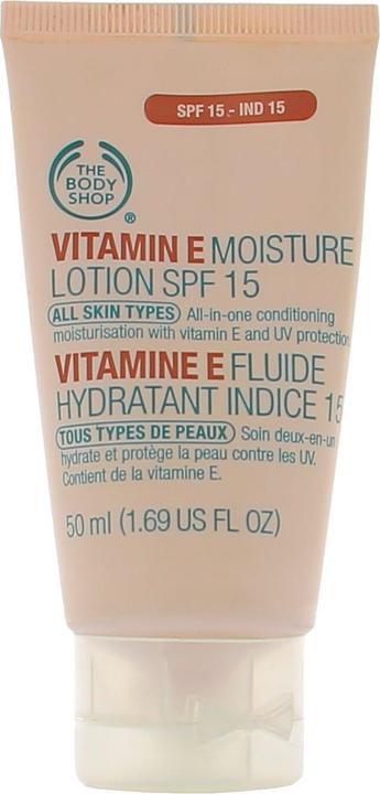 Produktbild Body Shop Vitamin E Moisture Lotion SPF15 (Sonnencreme Gesicht, SPF 15, 50 ml)