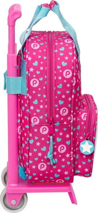 Produktbild Pinypon Schulrucksack mit Rädern Blau Rosa 20 x 28 x 8 cm