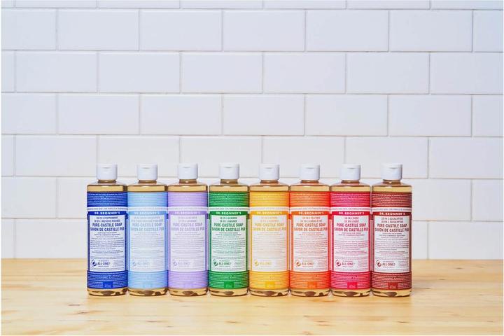 Actual product image Dr. Bronner's 18-IN-1 Peppermint (Liquid soap, 475 ml)