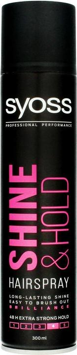 Actual product image Schwarzkopf Syoss Shine & Hold Extra Strength Hairspray 300ml (300 ml)