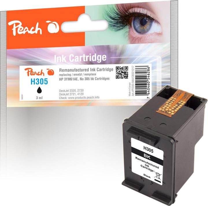Peach Tinte HP Nr. 305 / 3YM61AE Black (BK)