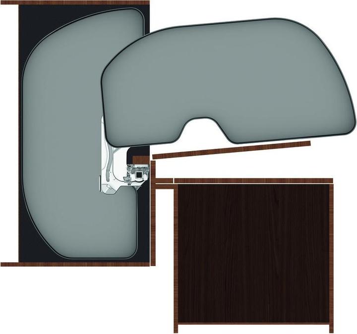 Productafbeelding Ninka Hoek/eindelement draaibeslag Trigon voor draaideuren (1 Pcs.)
