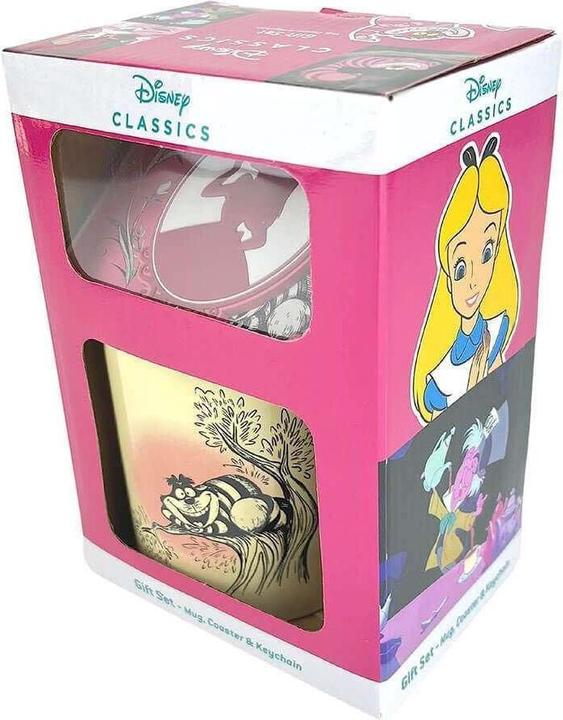 Immagine prodotto Pyramid Alice nel Paese delle Meraviglie - Tazza, piattino e portachiavi Alice (250 ml, 1 x)