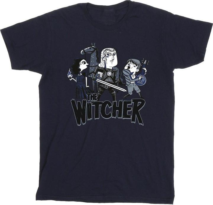 Produktbild Netflix The Witcher Team Illustrated TShirt (XL)