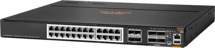 Image du produit Aruba HPE Networking CX8100 24x10G Base-T 4x10G SFP+ 4x40/100G QSFP28 BF 3Fan 2ACPSU SW Bundle UE en (24 Ports)