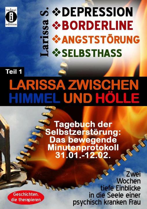 Produktbild DEPRESSION - BORDERLINE - ANGSTSTÖRUNG - SELBSTHASS Teil 1: Larissa zwischen Himmel und Hölle-T (Deutsch, Larissa S., 2019)