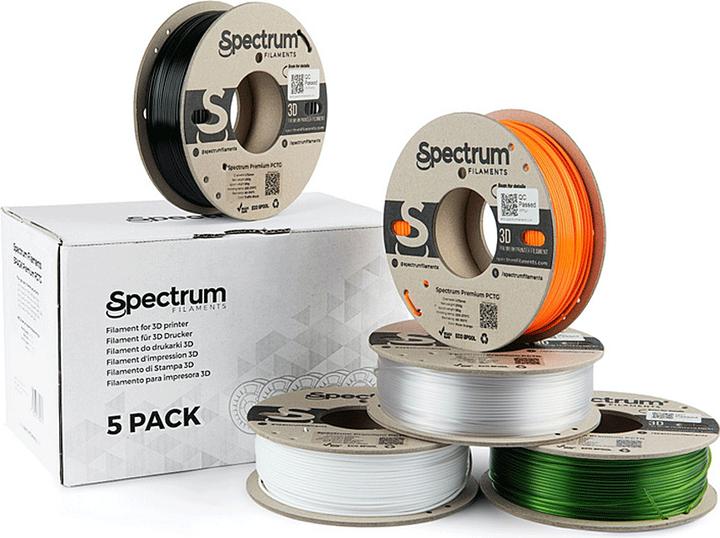 Produktbild PCTG 5 Pack (PCTG, 1.75 mm, 1250 g, Weiss)