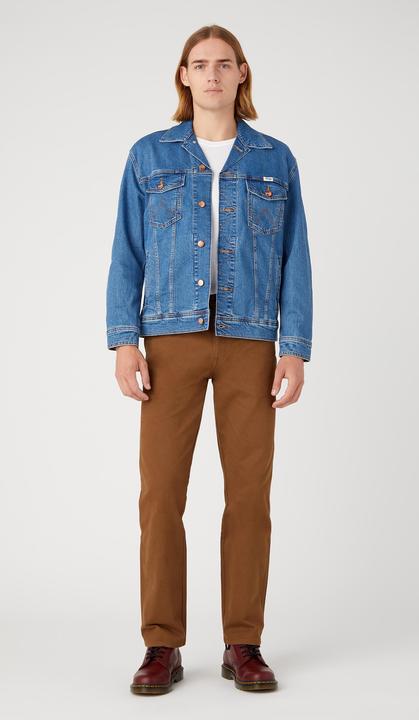 Actual product image Wrangler Texas Slim Pant Straight Fit Saddle Brown (W31/L32)