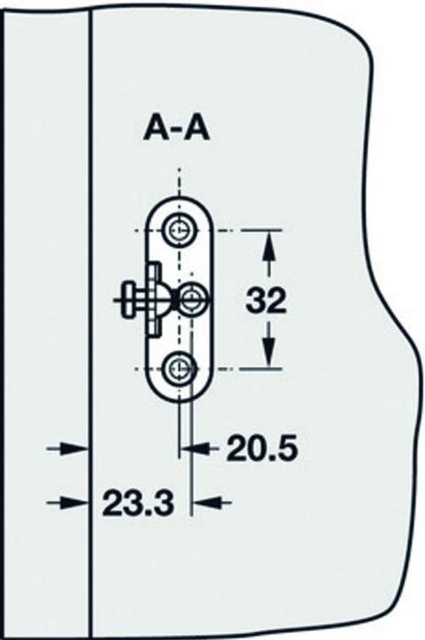 Image du produit OK-Line Ferrure basculante Flap-Ex (1 pcs)