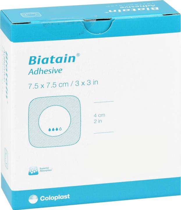 Produktbild Biatain Schaumverband 7,5 x 7,5 cm selbsthaftend, 10 St. Verband