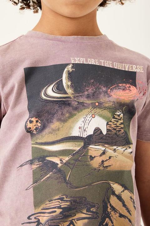 Image du produit Garcia T-shirt explore the Universe marsala (98)