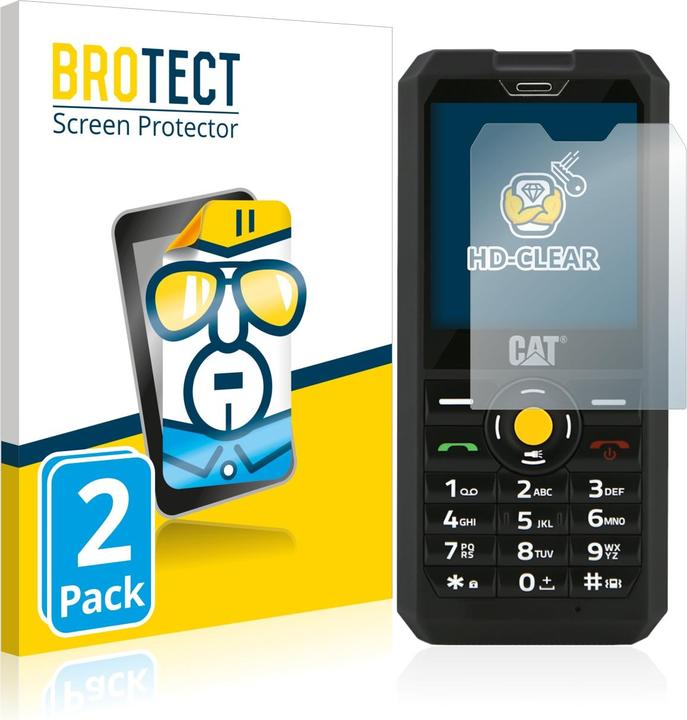 Produktbild BROTECT Schutzfolie Displayschutz Klar (2 Stück, Cat B30)