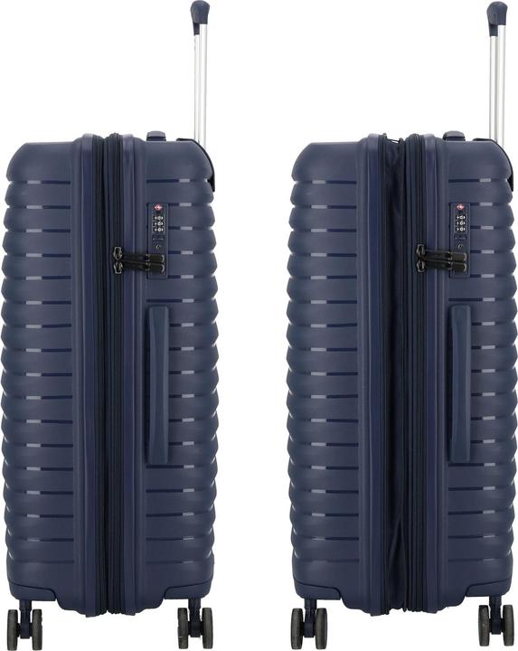 Actual product image D&N Travel Line 4500 4-wheel suitcase set 3-piece with stretch fold (205 l, XL (from 140l))