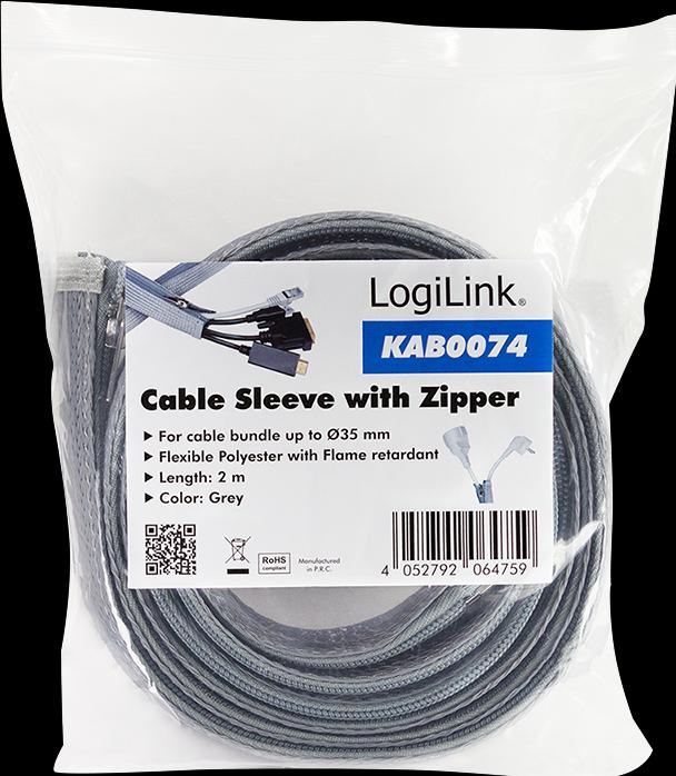 Produktbild LogiLink Kabelschutzschlauch (Kabelschlauch, 200 cm)