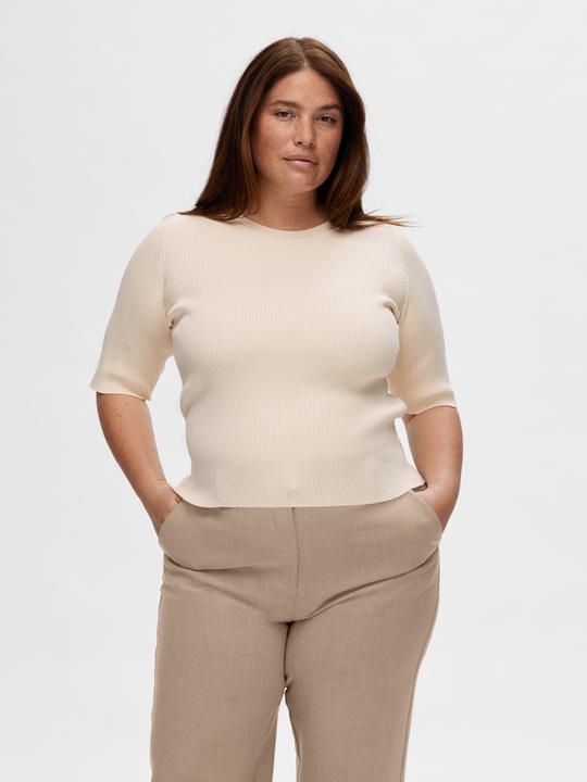 Actual product image Selected Femme Short sleeve knitted top (XL)