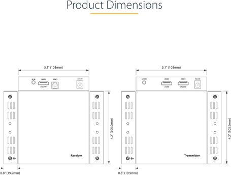 Produktbild StarTech 4K HDMI EXTENDER 4K 60HZ HDR (Video Switch)