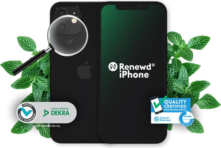 Actual product image Renewd iPhone 12 Mini (64 GB, Black, 5.40", 12 Mpx, SIM + eSIM, A / Like new)