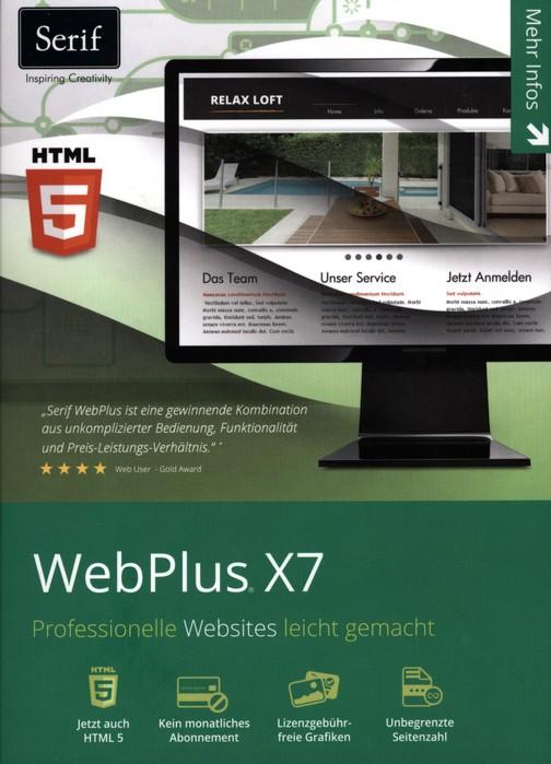 Produktbild Avanquest Serif WebPlus X7 (1 User, unbegrenzt)