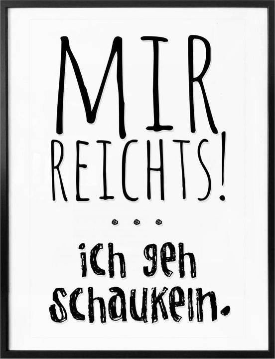 Produktbild Trenddeko Mir reichts, ich geh schaukeln (24 x 30 cm)