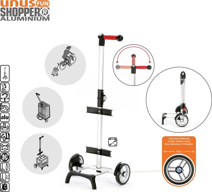Produktbild Andersen Unus Shopper Fun Vigo Einkaufstrolley 59 cm