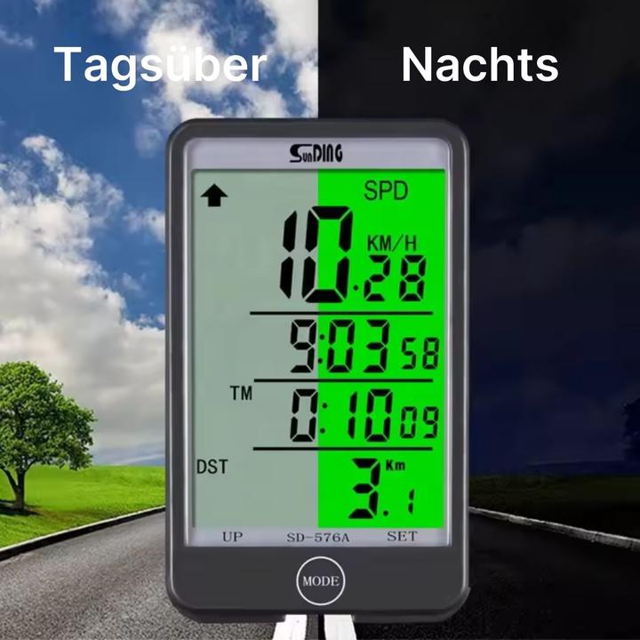 Image du produit Hermex Compteur de vélo Sunding Velocomputer Bikecomputer Tacho de vélo