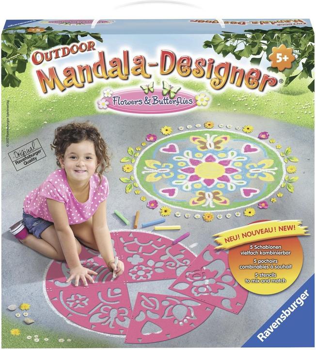 Ravensburger Mandala di fiori e farfalle all'aperto (Multicolore)