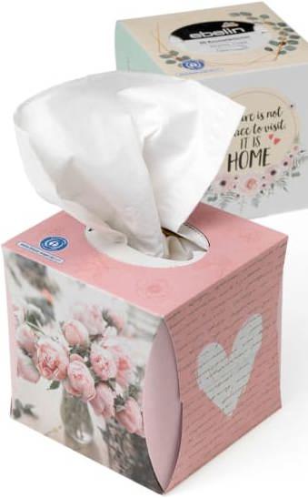 Actual product image dm ebelin Cosmetic tissues recycling