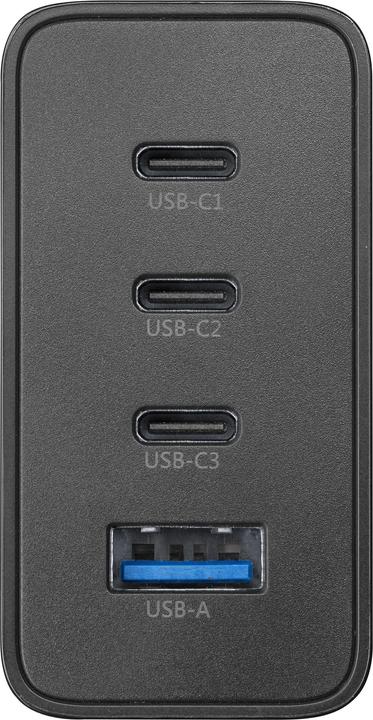 Actual product image Cellularline Multipower Nano 100W travel charger 4 port GaN (100 W)