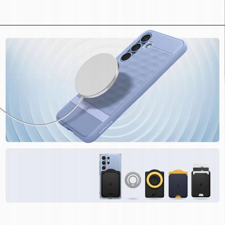 Actual product image Spigen Caseology Parallax Mag MagSafe Samsung Galaxy S25 Case - Purple (Samsung Galaxy S25)