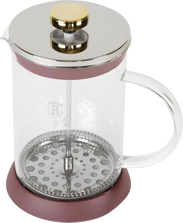 Actual product image BerlingerHaus Design French press for coffee and tea, 800ml, bordeaux (0.80 l)