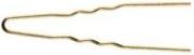 Actual product image Cosmetic Hairpin gold 60 x 1.2 mm wavy 10 pcs (10 pcs.)