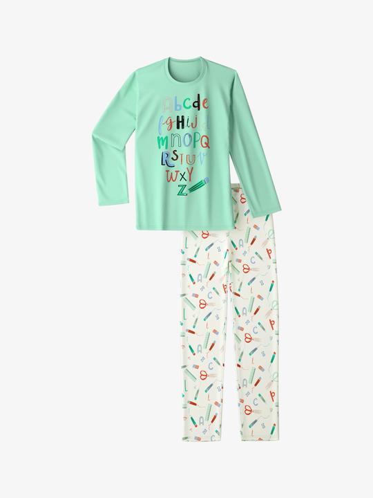 Produktbild Calida Pyjama "Kids ABC" lindgrün (140)