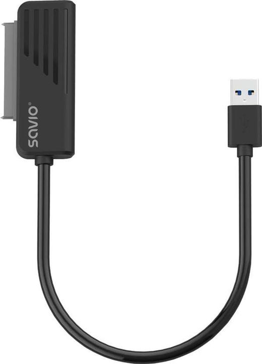Produktbild Savio AK-38 cable gender changer SATA USB Type-A Black (USB-A, SATA 7-pin, 6.50 cm)