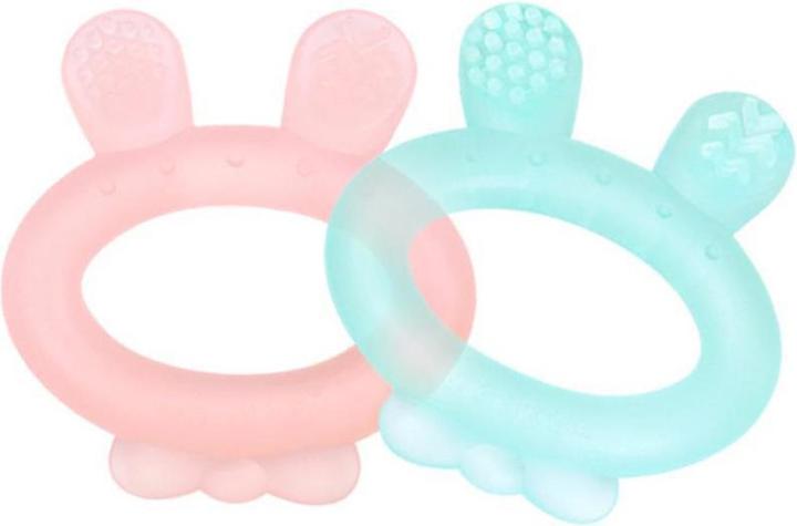 Image du produit Haakaa Anneau de dentition Oreille de lapin - Bleu