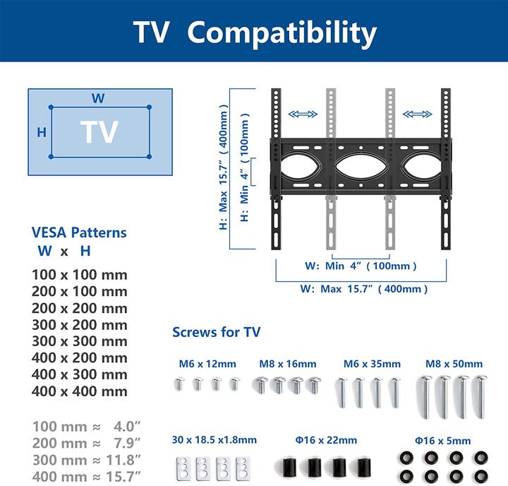Image du produit River Systems Support TV (Universel, 65", 50 kg)