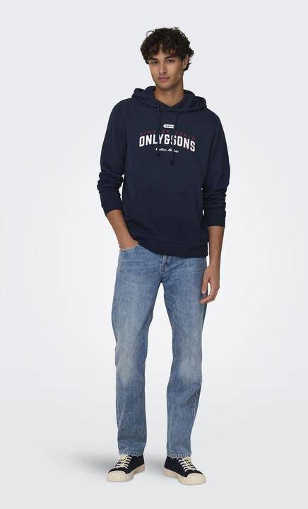 Actual product image Only & Sons Onslenny Reg Vintage Print Hood Sweat (S)