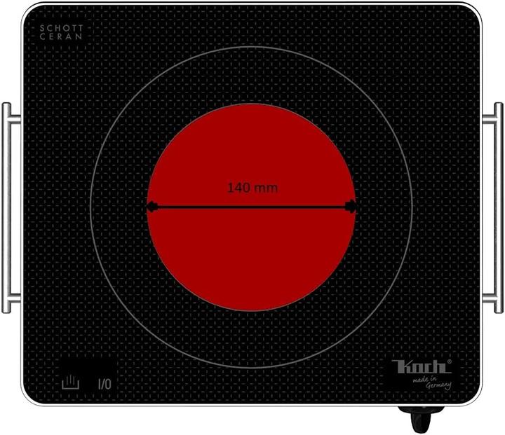 Image du produit Plaion Plaque vitrocéramique 2 circuits 2100 watts