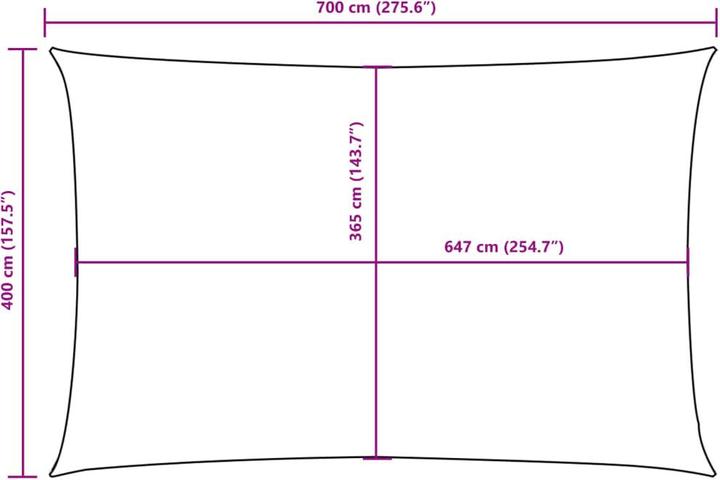 Produktbild VidaXL Nezhatok (400 x 700 cm)