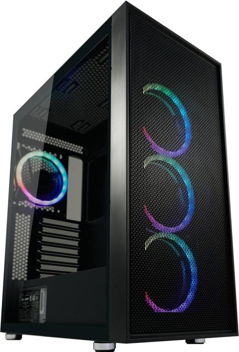 Image du produit LC-Power Gehuse Gaming 802B-ON Black Wandererd X RGB black retail (ATX, mATX, Mini-ITX)