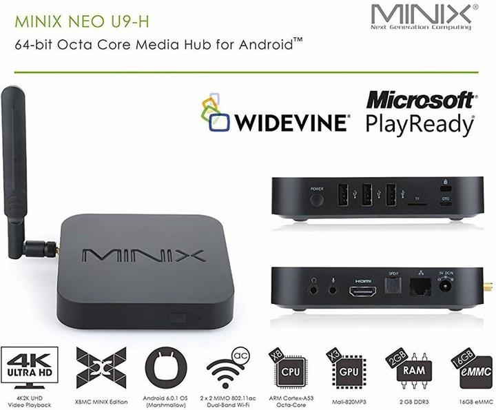 Actual product image Minix Neo U9-H (16 GB, Android 6.0 (Marshmallow))