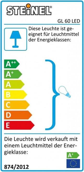 Energie-Label Steinel Sensorlampe (812 lm, E27, IP44)
