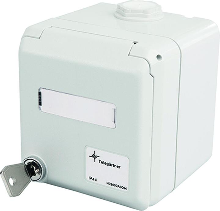 Produktbild Telegärtner RJ45-Anschlussdose IP44 AP abschliessbar
