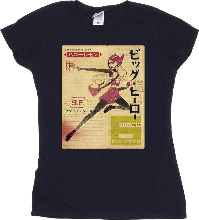 Produktbild Disney Big Hero 6 Baymax Honey Lemon Newspaper TShirt (XXL)