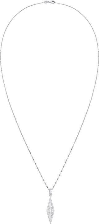 Produktbild Kuzzoi Halskette Herren Raute Marquise Ornament Used Look 925 Silber (925er Sterling Silber, 60 cm)