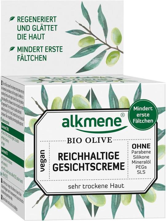 Image du produit Alkmene Crème riche pour le visage Bio Olive (50 ml, Crème 24h)
