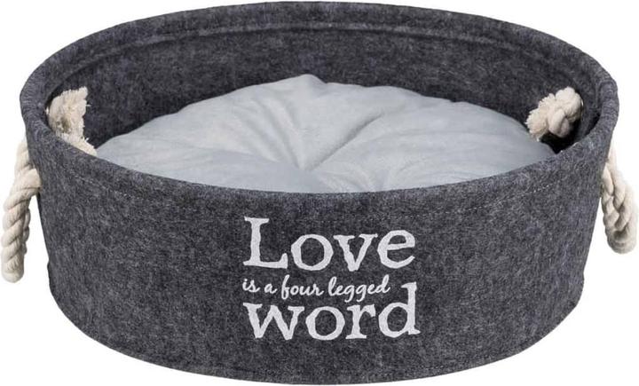 Actual product image Trixie Bed Lian, ø45cm, grey (Dog, Cat)