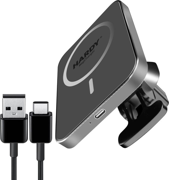 Produktbild 3MK Kfz-Ladegerät-Halterung kabellos Hardy MagCharger 15W schwarz