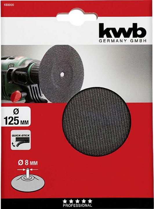 Actual product image kwb Quickstick adhesive plate 125/8Sb