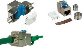 Image du produit LogiLink Keystone femelle STP AWG22-24 16.5mm de large Cat.8.1 (U/FTP, CAT8.1, 0.03 m)